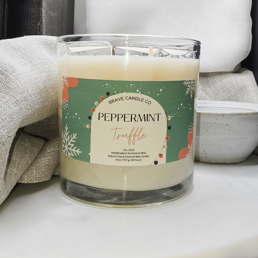 Peppermint Truffle Soy & Coconut Wax Candle