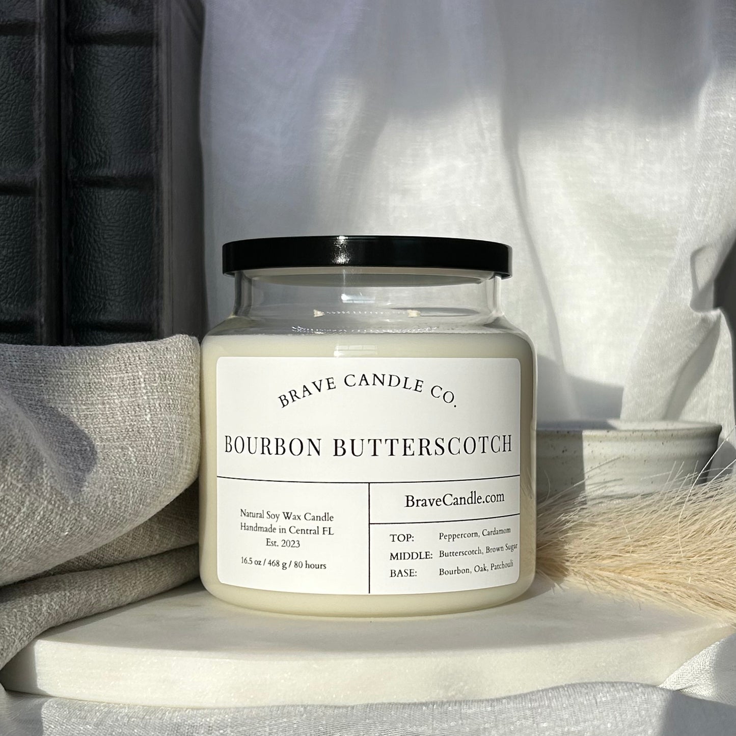Bourbon Butterscotch Soy & Coconut Wax Candle