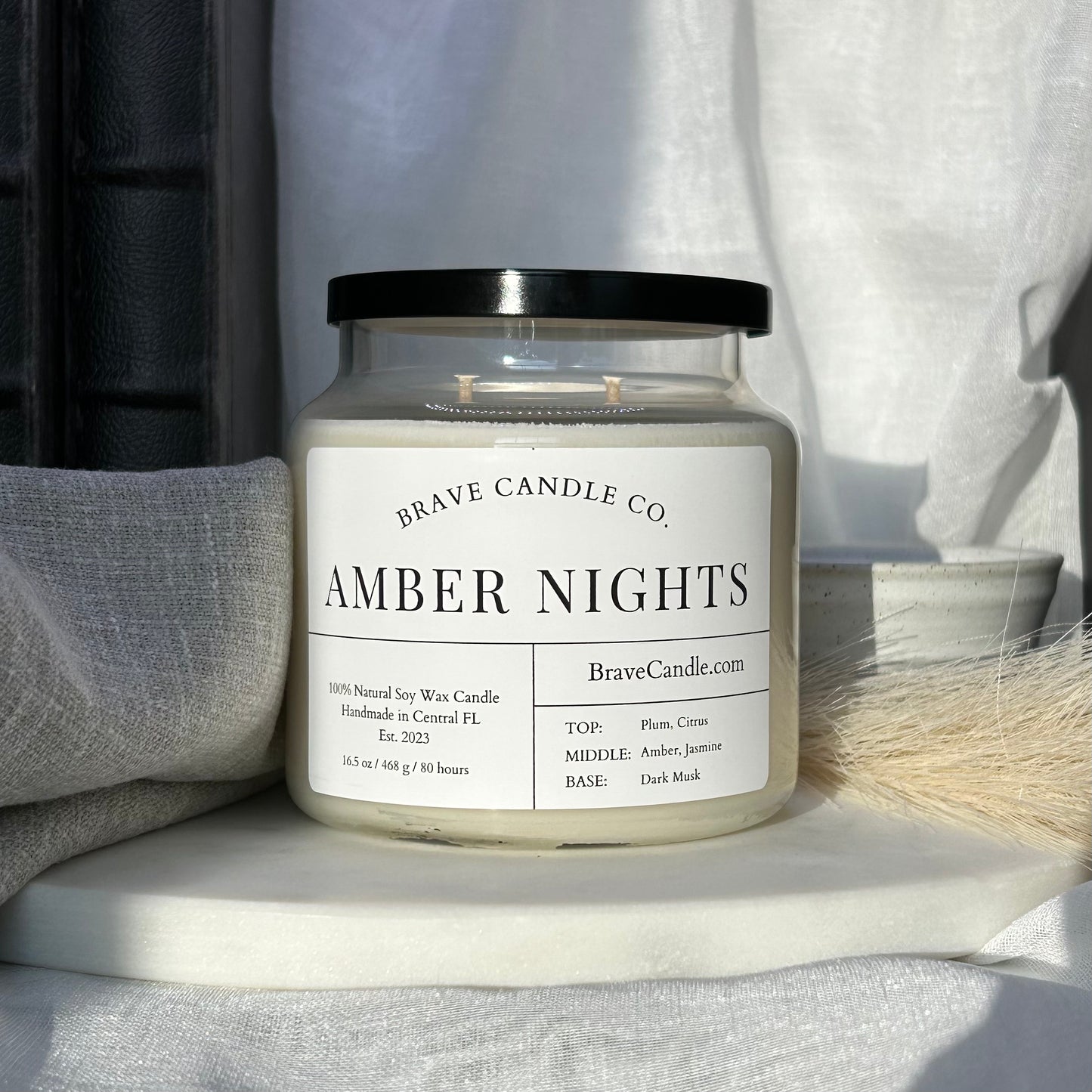 Amber Nights Soy & Coconut Wax Candle