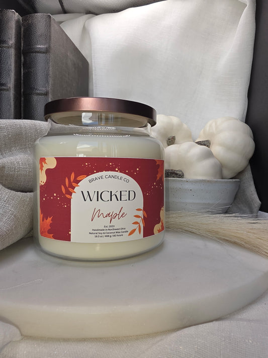 Wicked Maple Soy & Coconut Wax Candle