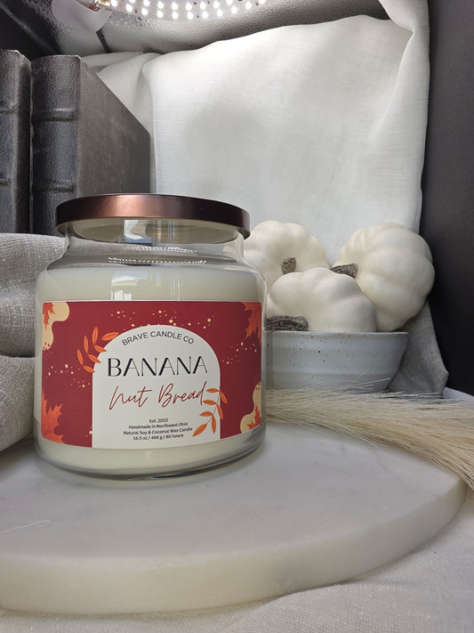 Banana Nut Bread Soy & Coconut Wax Candle