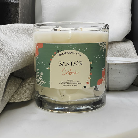 Santa's Cabin Soy & Coconut Wax Candle