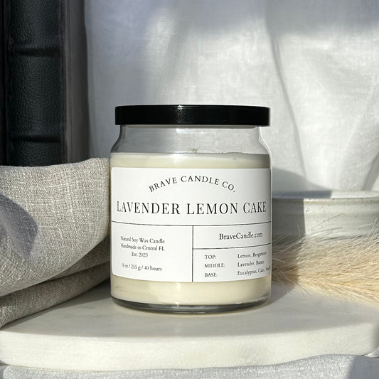 Lavender Lemon Cake Soy & Coconut Candle