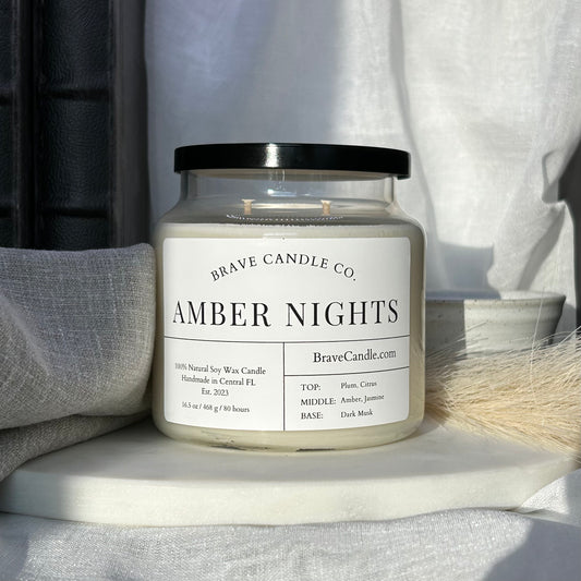 Amber Nights Soy & Coconut Candle