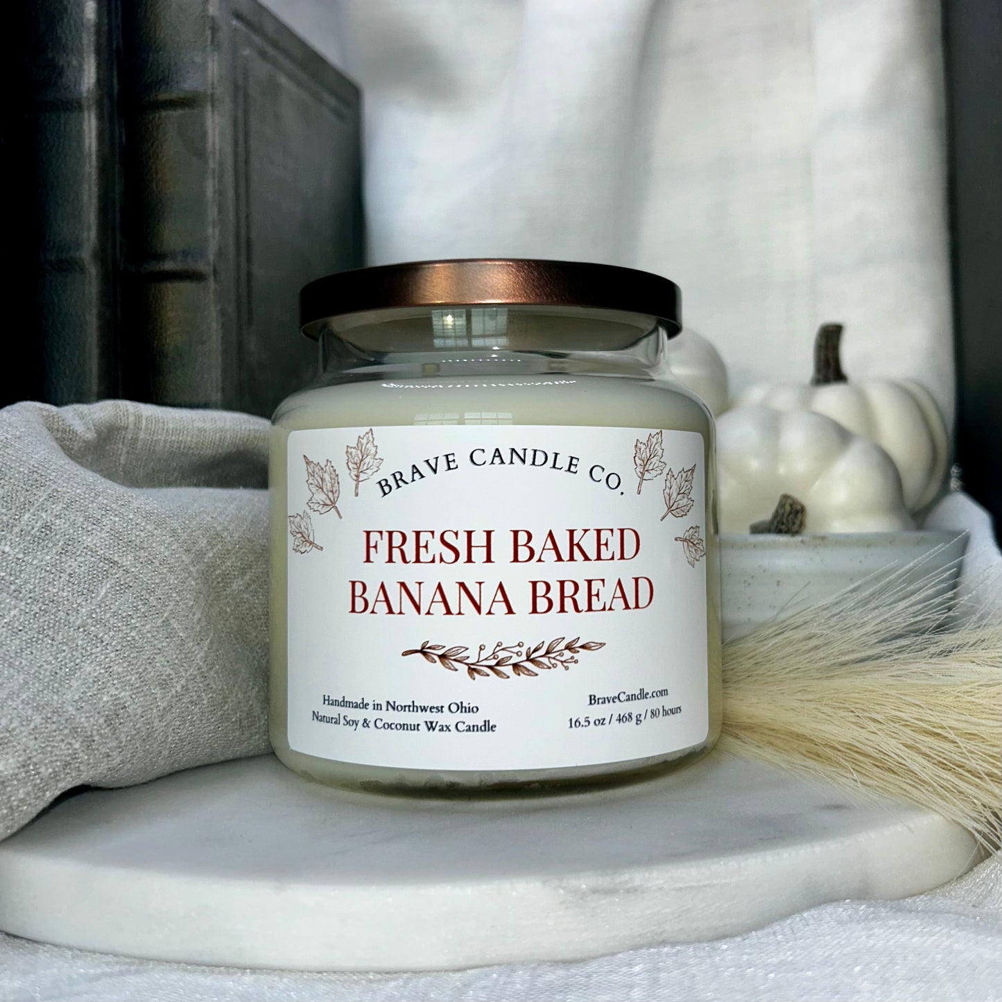 Fresh Baked Banana Bread Soy & Coconut Candle